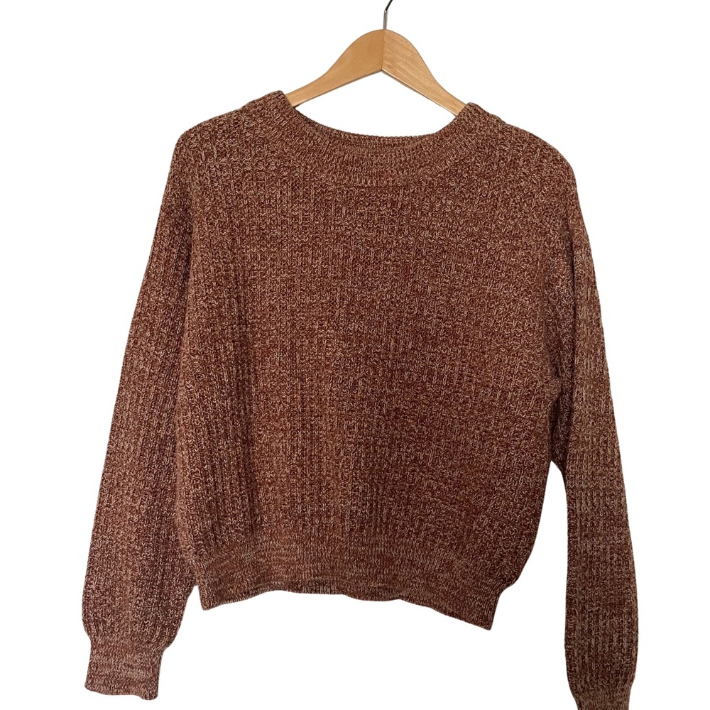 Universal Thread Marled Rust Brown Crewneck Sweater